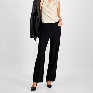 I.N.C. International Concepts Size 10 Black Mid-Rise Bootcut Pants
